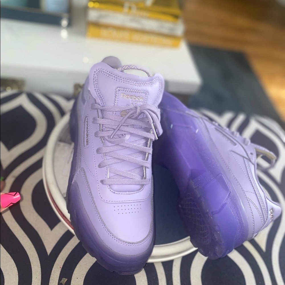 Purple Cardi B reebok women 9.5